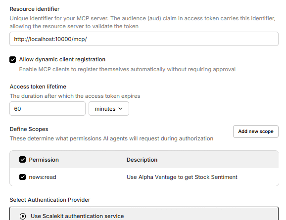 Implementing OAuth 2.1 for MCP Servers with Scalekit: A Step-by-Step Coding Tutorial