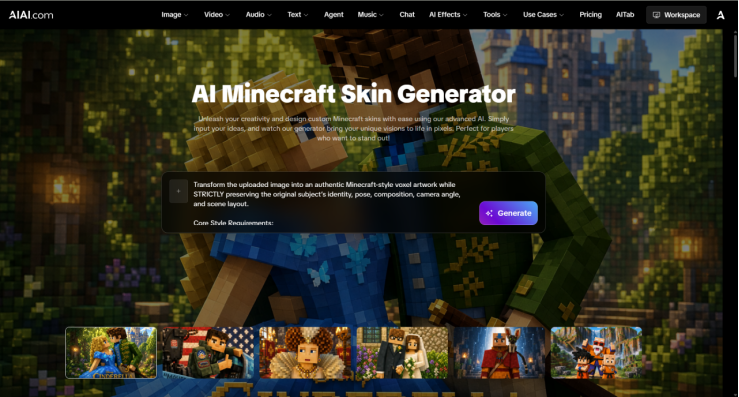 AI Minecraft Skin Generator: Create Custom Minecraft Skins in Seconds