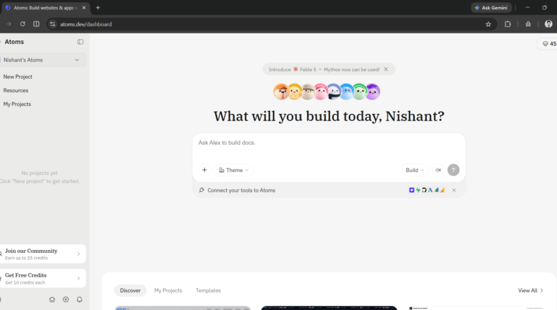 Meet Atoms: A Vibe Coding Tool That Uses AI Agents to Build, Deploy, and Market Your App (No Code)